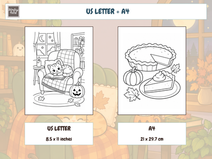 Cozy Halloween Coloring Book — preview 4