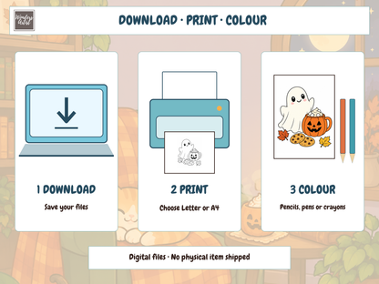 Cozy Halloween Coloring Book — preview 6