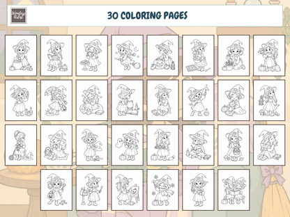 Cozy Little Witches Coloring Book — preview 2