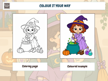 Cozy Little Witches Coloring Book — preview 3