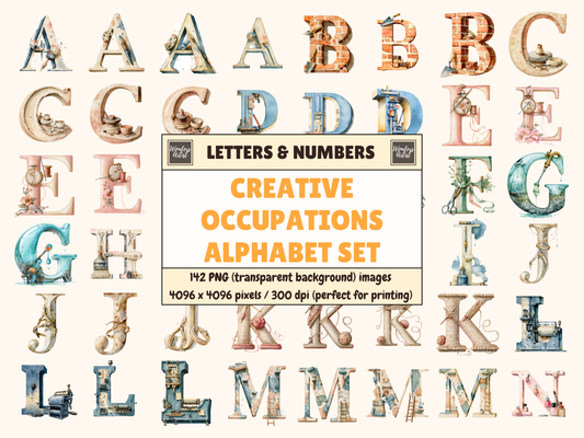 Creative Occupations Alphabet & Numbers