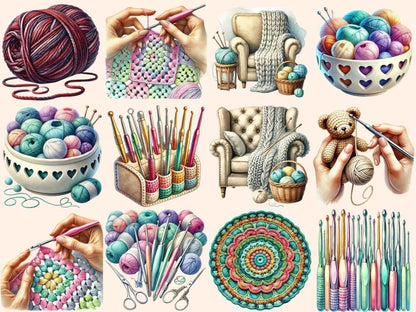 Crochet Clipart Crafting Clipart - Wonders Artist