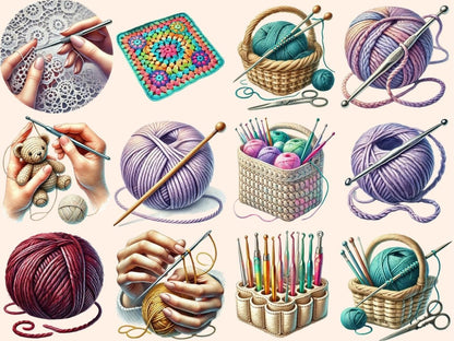 Crochet Clipart Crafting Clipart - Wonders Artist
