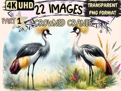 Crowned Cranes Clipart crane clipart - Wonders Artist