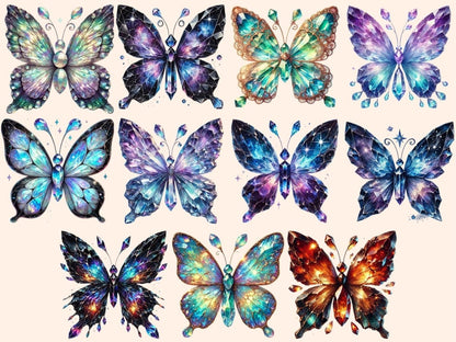 Crystal Butterflies Clipart butterfly clipart - Wonders Artist