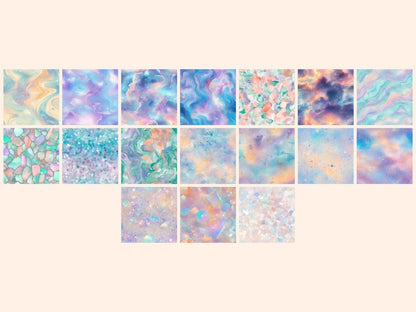 Crystal Gleam Seamless Digital Paper Crystal Gleam Paper - Wonders Artist