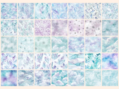 Crystal Skies Seamless Digital Paper Celestial Paper - Wonders Artist