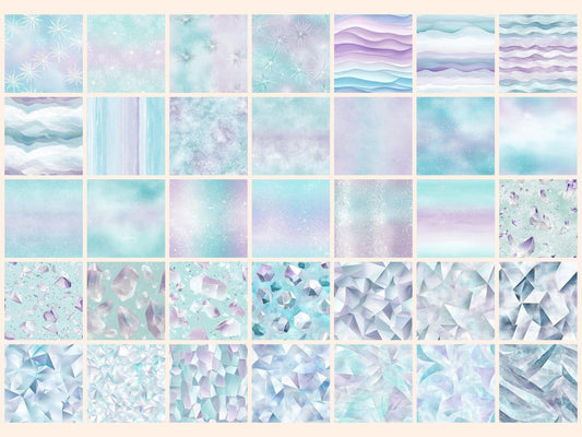 Crystal Skies Seamless Digital Paper