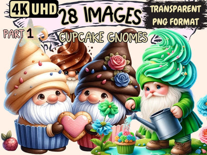 Cupcake Gnomes Clipart cupcake clipart - Wonders Artist