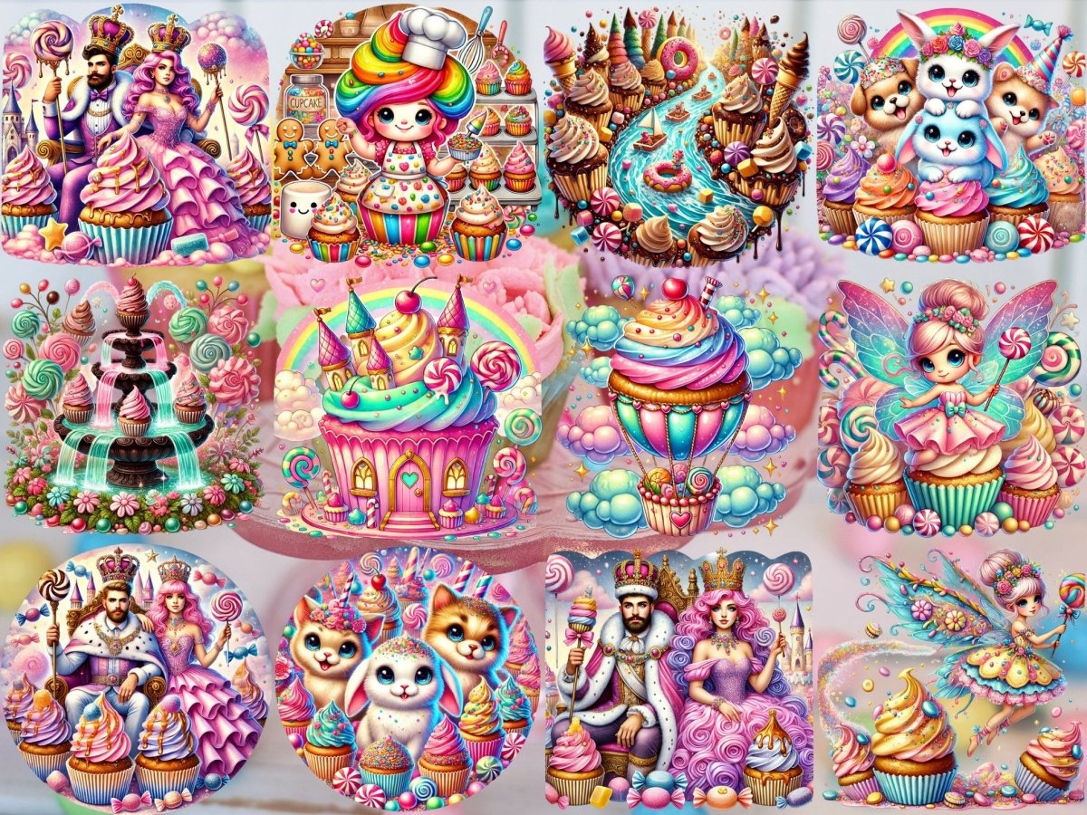 カップケーキワンダーランドクリップアート（限定版） image 2