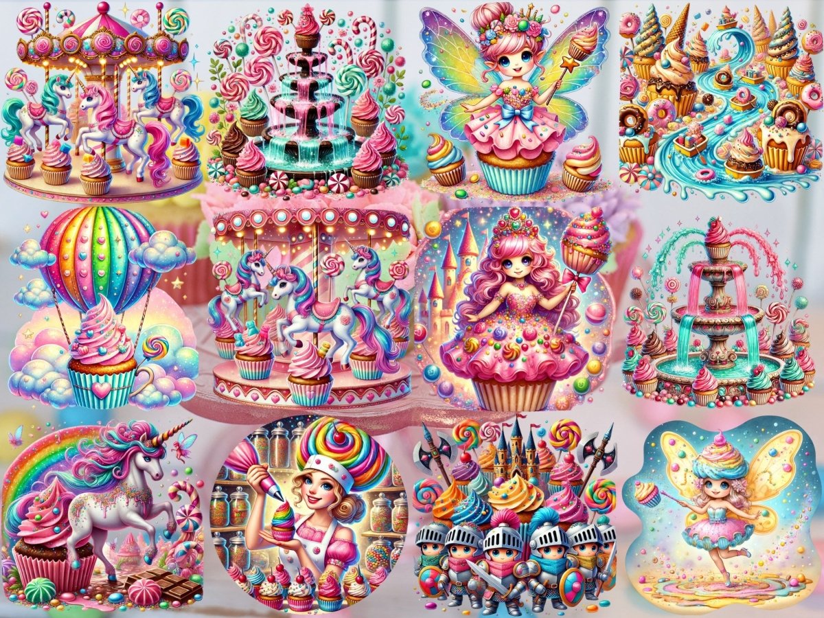 カップケーキワンダーランドクリップアート（限定版） image 5
