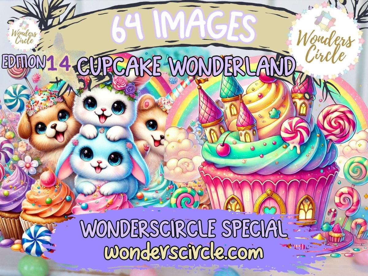 カップケーキワンダーランドクリップアート（限定版） image 1
