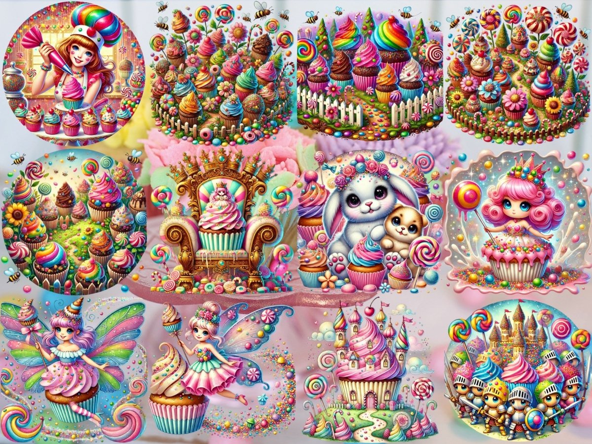 カップケーキワンダーランドクリップアート（限定版） image 6
