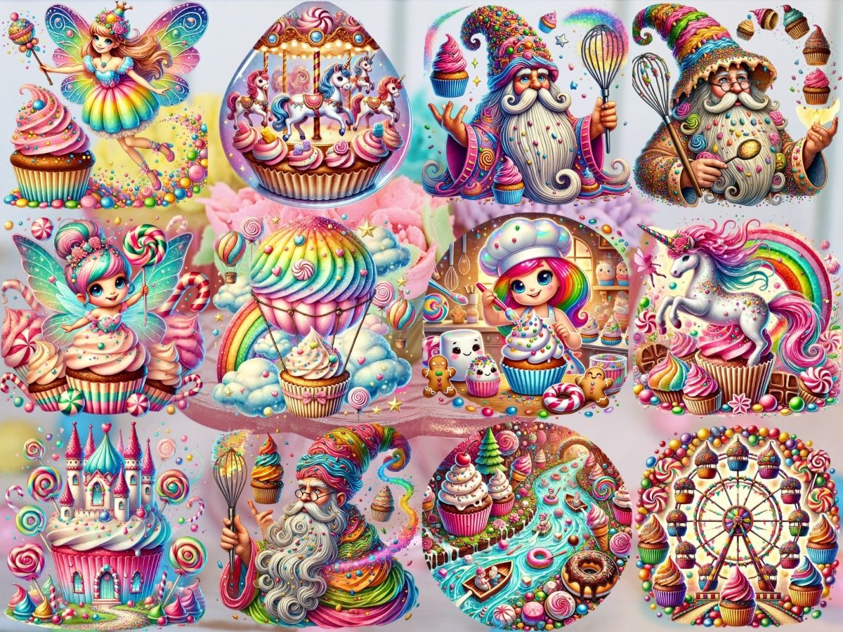 カップケーキワンダーランドクリップアート（限定版） image 4