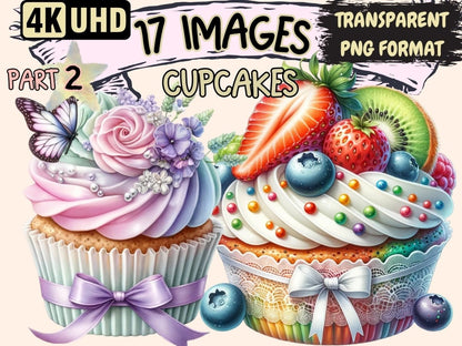 Cupcakes (P2) Clipart Cupcake clip art - Wonders Artist