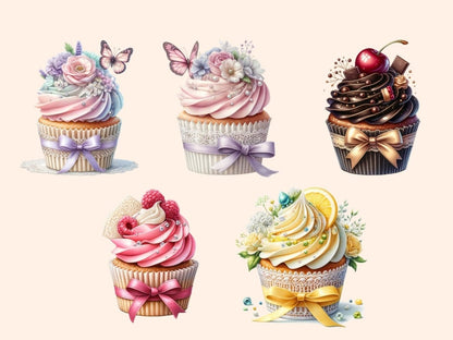 Cupcakes (P2) Clipart Cupcake clip art - Wonders Artist