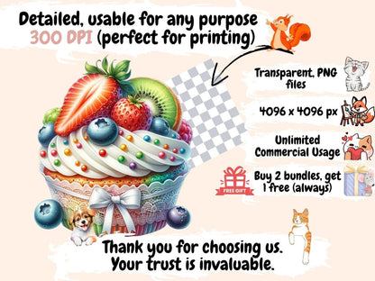 Cupcakes (P2) Clipart Cupcake clip art - Wonders Artist