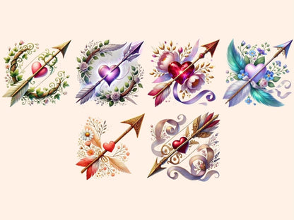 Cupid's Arrows Clipart Cupid Arrow Graphics - Wonders Artist