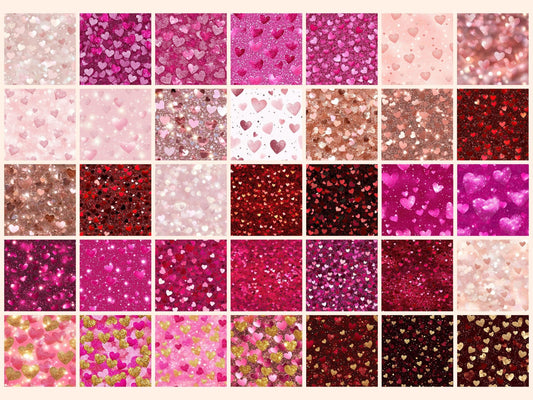 Cupid's Glitter Seamless Digital Paper