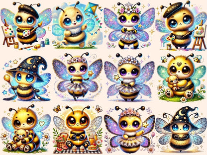 Cute Bees (P2) Clipart adorable bee images - Wonders Artist