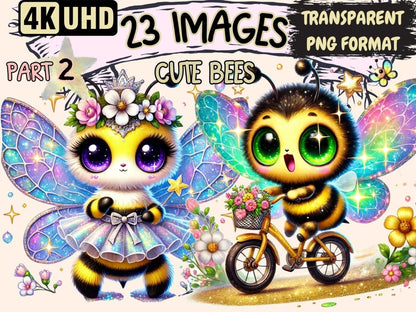 Cute Bees (P2) Clipart adorable bee images - Wonders Artist