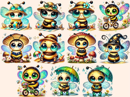 Cute Bees (P2) Clipart adorable bee images - Wonders Artist