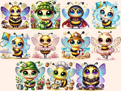 Cute Bees (P3) Clipart adorable bee images - Wonders Artist