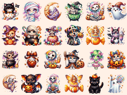 Cute Halloween (P3) Clipart Adorable Halloween autopost Cute Bat Clipart - WondersArtist