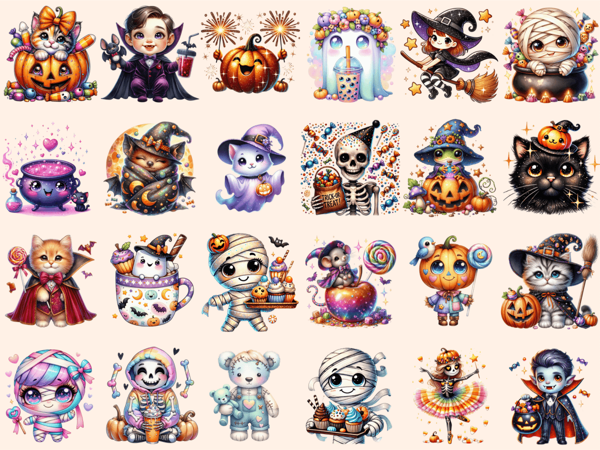 Cute Halloween (P3) Clipart Adorable Halloween autopost Cute Bat Clipart - WondersArtist