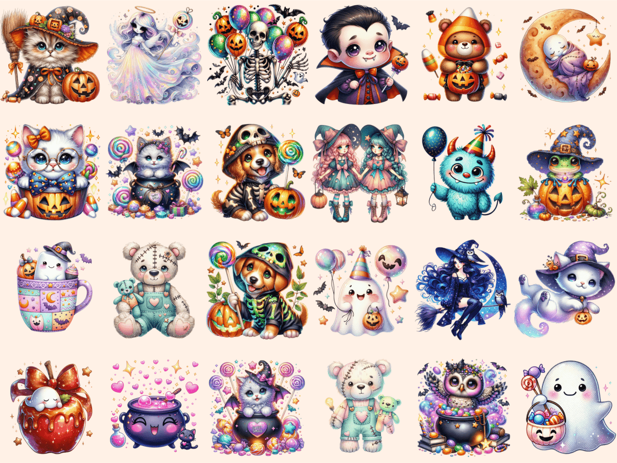 Cute Halloween (P4) Clipart Adorable Halloween autopost Cute Bat Clipart - WondersArtist