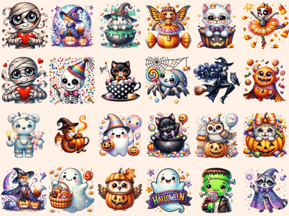 Cute Halloween (P4) Clipart Adorable Halloween autopost Cute Bat Clipart - WondersArtist