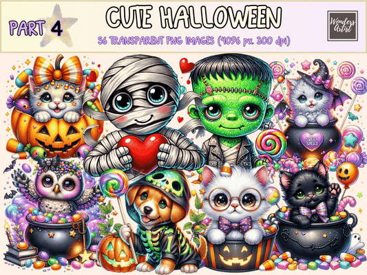 Cute Halloween (P4) Clipart Adorable Halloween autopost Cute Bat Clipart - WondersArtist