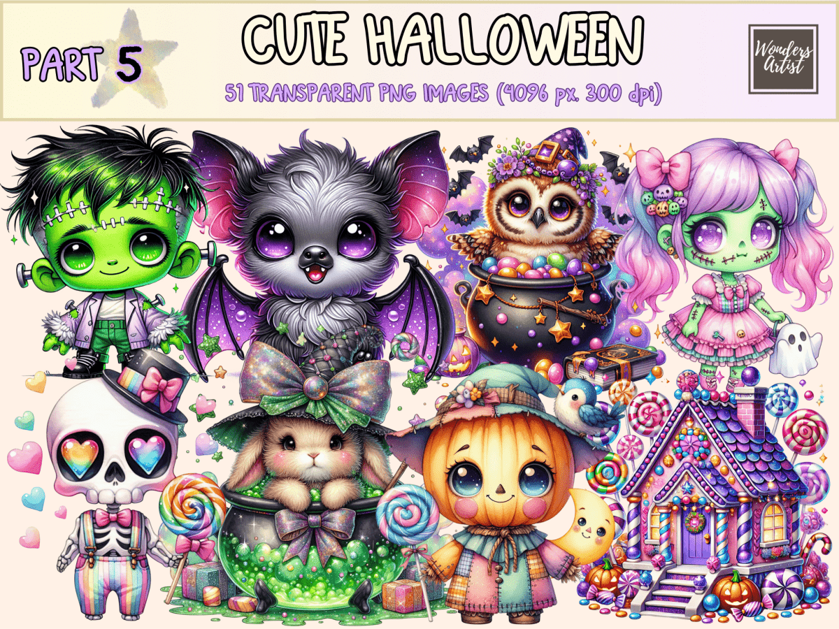 Cute Halloween (P5) Clipart Adorable Halloween autopost Cute Bat Art - WondersArtist