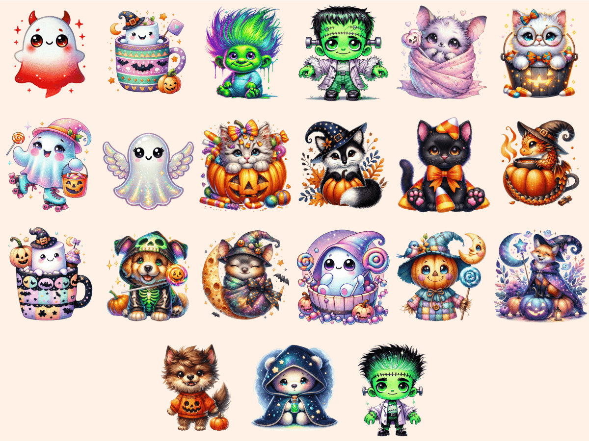 Cute Halloween (P6) Clipart Adorable Halloween autopost Cute Bat Art - WondersArtist