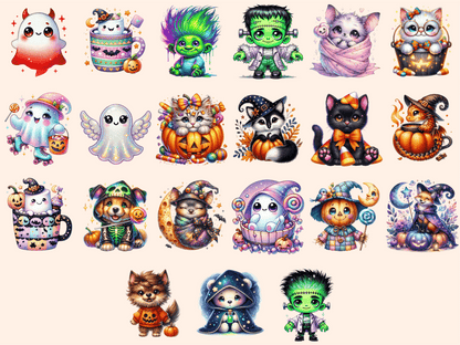 Cute Halloween (P6) Clipart Adorable Halloween autopost Cute Bat Art - WondersArtist