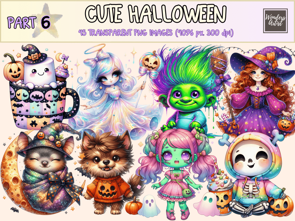 Cute Halloween (P6) Clipart Adorable Halloween autopost Cute Bat Art - WondersArtist