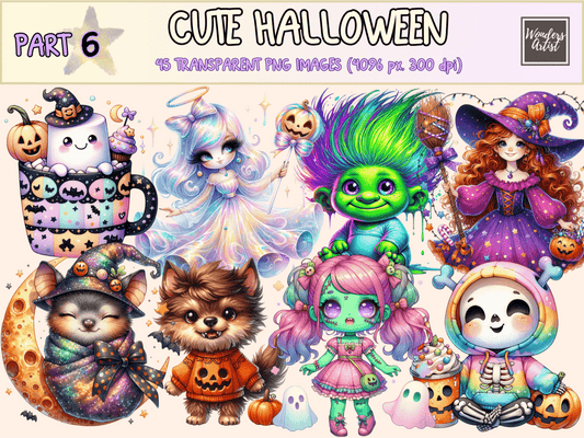 Cute Halloween (P6) Clipart Adorable Halloween autopost Cute Bat Art - WondersArtist