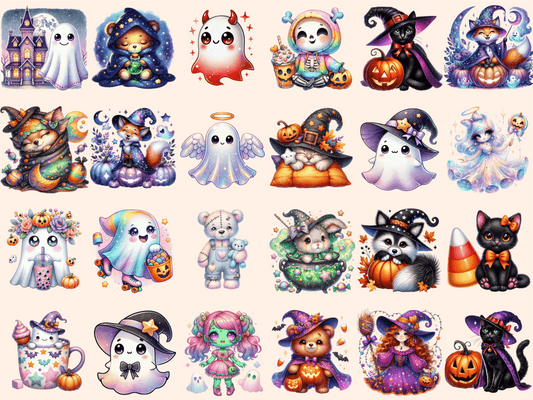 Söpö Halloween (P6) Clipart