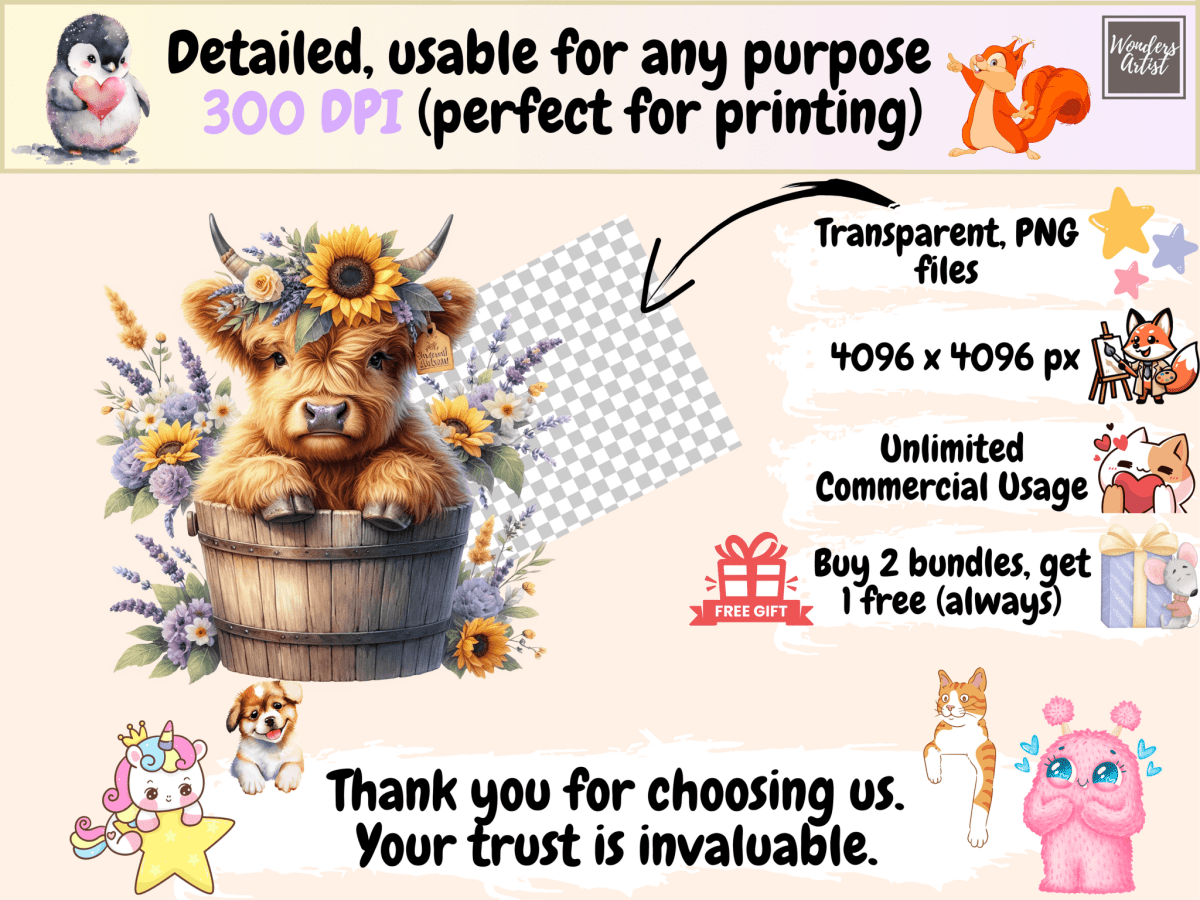 Cute Highland Cows Clipart adorable cow clipart autopost baby cow clipart - WondersArtist