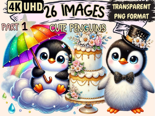 Cute Penguins Clipart Adorable Penguin Art - Wonders Artist