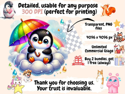 Cute Penguins Clipart Adorable Penguin Art - Wonders Artist