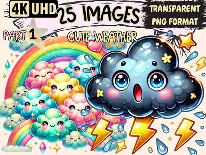 Cute Weather Clipart Adorable Weather Art - Wonders Artist
