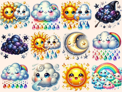 Cute Weather Clipart Adorable Weather Art - Wonders Artist