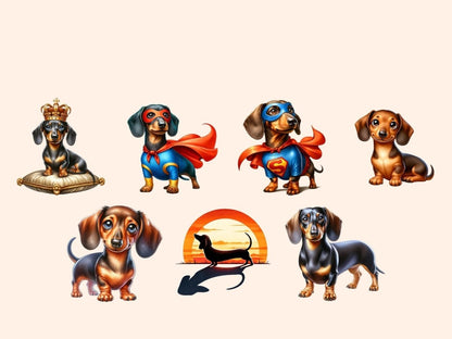 Dachshund Clipart cartoon dachshund - Wonders Artist