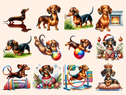 Dachshund Clipart cartoon dachshund - Wonders Artist