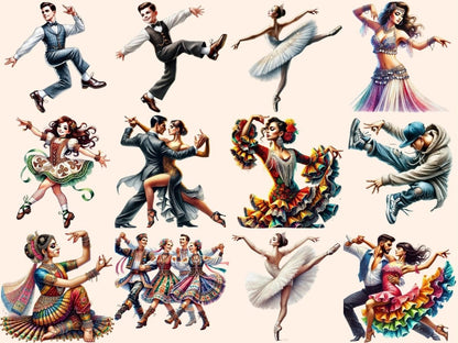 Dancing Clipart dance decor - Wonders Artist