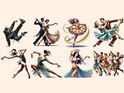 Dancing Clipart dance decor - Wonders Artist