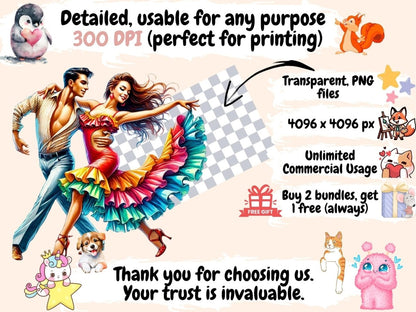 Dancing Clipart dance decor - Wonders Artist