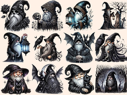 Dark Gnomes Clipart black gnome clipart - Wonders Artist