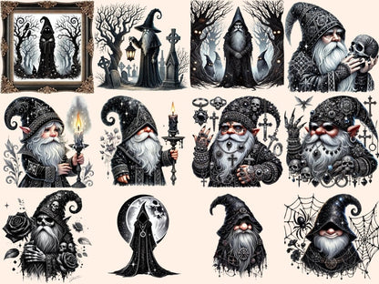 Dark Gnomes Clipart black gnome clipart - Wonders Artist